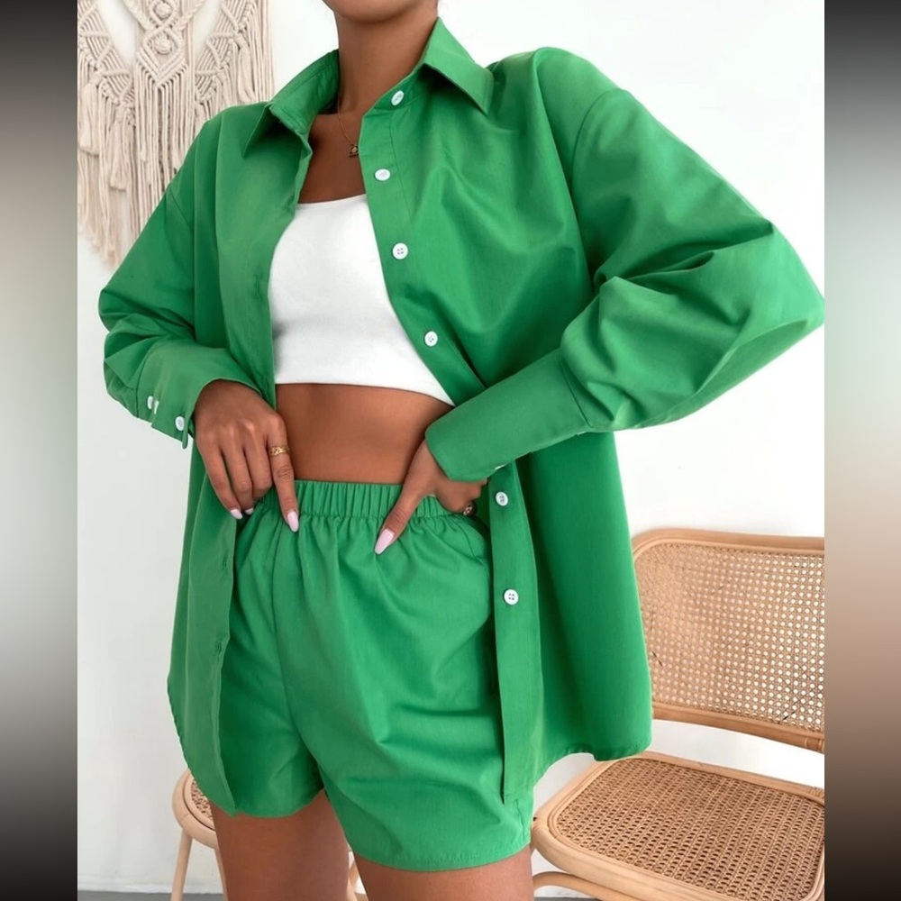 Green Two Piece Set